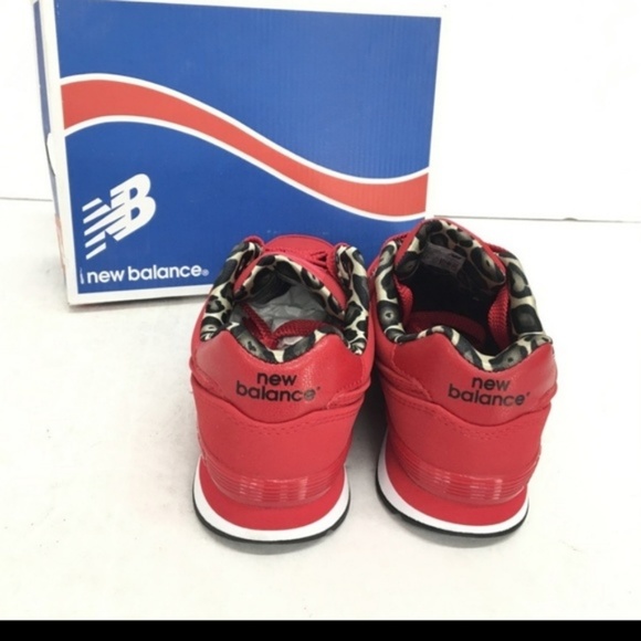 Girls Size 2 Red New Balance Sneakers NIB - Picture 3 of 4